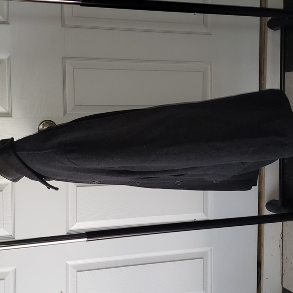 💘RESERVED JF💘POLO RALPH LAUREN VINTAGE 2-ZIP-5-BUTTON CLOSURE HEAVY WOOL COAT - Picture 3 of 12